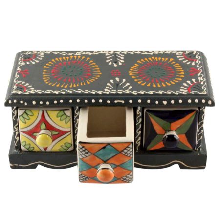 Spice Box-1419 Masala Rack Container Gift Item